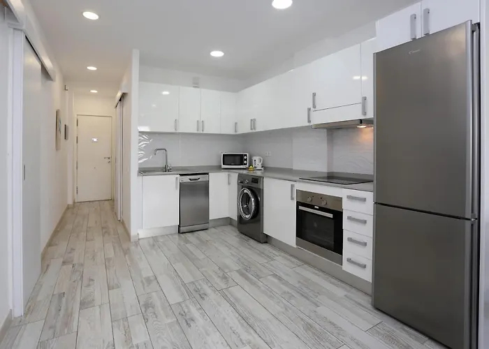 Agaete Parque: Vista Piscina Apartmán Playa del Inglés