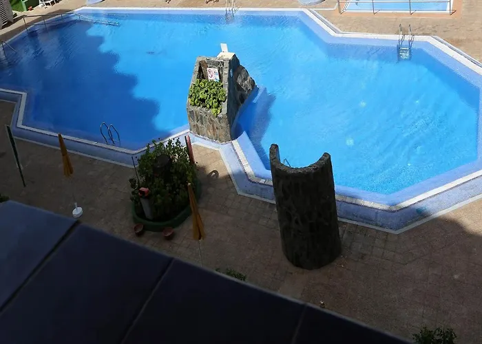 Agaete Parque: Vista Piscina Playa del Ingles (Gran Canaria)