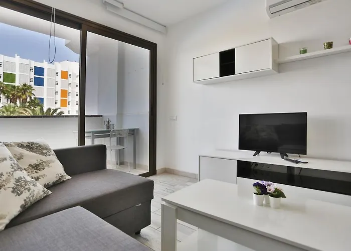 Apartman Agaete Parque: Vista Piscina Playa del Inglés